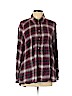 American Eagle Outfitters Burgundy Long Sleeve Button-Down Shirt Size XL - photo 1