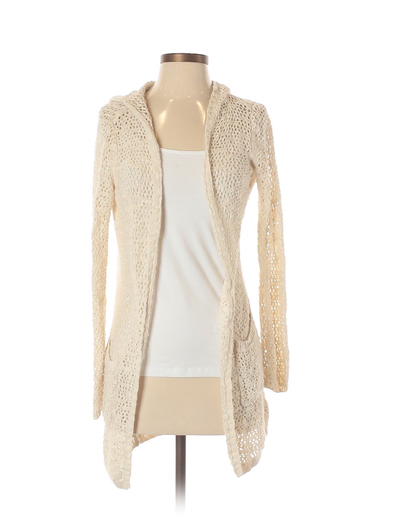 Cynthia Rowley TJX Solid Ivory Cardigan Size S - 70% off | thredUP