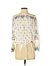 Theory 100% Silk Ivory Long Sleeve Silk Top Size P (petite) - photo 1
