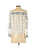 Theory 100% Silk Ivory Long Sleeve Silk Top Size P (petite) - photo 2