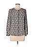 Ann Taylor LOFT 100% Polyester Black Long Sleeve Blouse Size S (petite) - photo 1