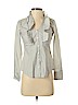 Ann Taylor LOFT 100% Cotton Gray Long Sleeve Button-Down Shirt Size 0 (petite) - photo 1