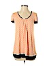 Ellen Tracy Orange Short Sleeve Top Size S - photo 1