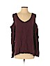 Cloth & Stone 100% Rayon Burgundy Long Sleeve Blouse Size S - photo 1