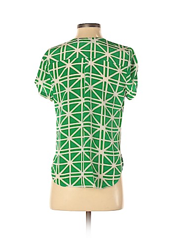 Amanda Uprichard Short Sleeve Silk Top (view 2)