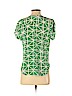Amanda Uprichard 100% Silk Green Short Sleeve Silk Top Size P (petite) - photo 2