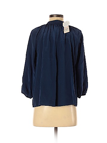 Tucker 3/4 Sleeve Silk Top (view 2)