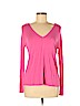 Vince. 100% Viscose Pink Long Sleeve Top Size M - photo 1