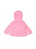 Carter's 100% Polyester Polka Dots Pink Zip Up Hoodie 9-12 MO / 12 MO - photo 2