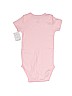 Carter's 100% Cotton Print Pink Short Sleeve Onesie 3-6 MO / 6 MO - photo 2