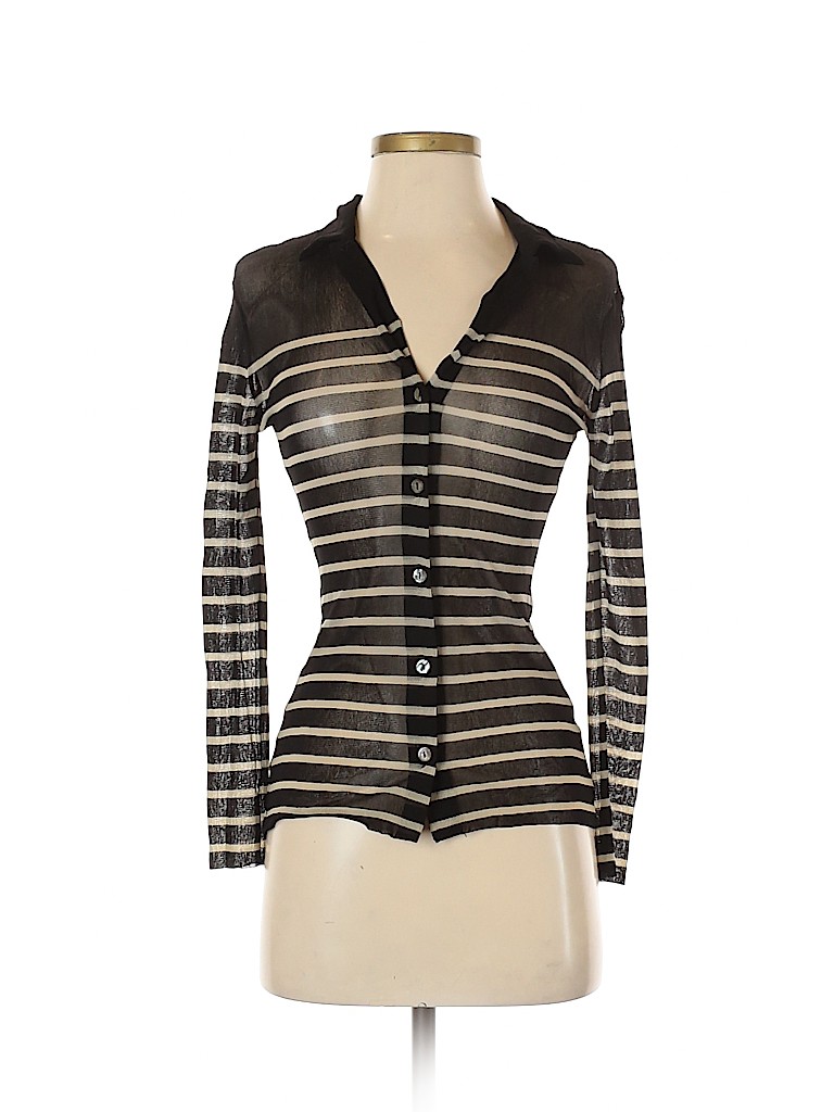 Jean Paul Gaultier Stripes Black Long Sleeve Top Size S - 80% off | thredUP