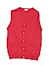 Assorted Brands 100% Cotton Solid Red Cardigan Size 12 - photo 1