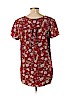 Hinge 100% Rayon Red Short Sleeve Blouse Size L - photo 2