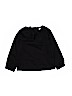 Miss MeMe 100% Cotton Solid Black Long Sleeve Blouse Size 6 - photo 1