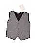 Kardashian Kids 100% Cotton Solid Gray Tuxedo Vest 18-24 MO / 24 MO - photo 1