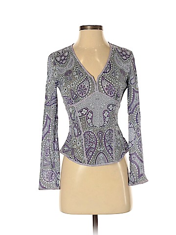Elie Tahari Long Sleeve Silk Top (view 1)