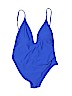 Zeraca Blue One Piece Swimsuit Size L - photo 1
