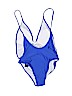 Zeraca Blue One Piece Swimsuit Size L - photo 2