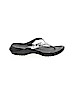 Crocs Solid Silver Flip Flops Size 7 - photo 1