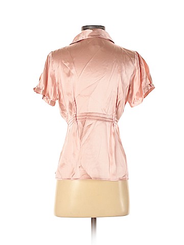 Max Studio Short Sleeve Silk Top (view 2)