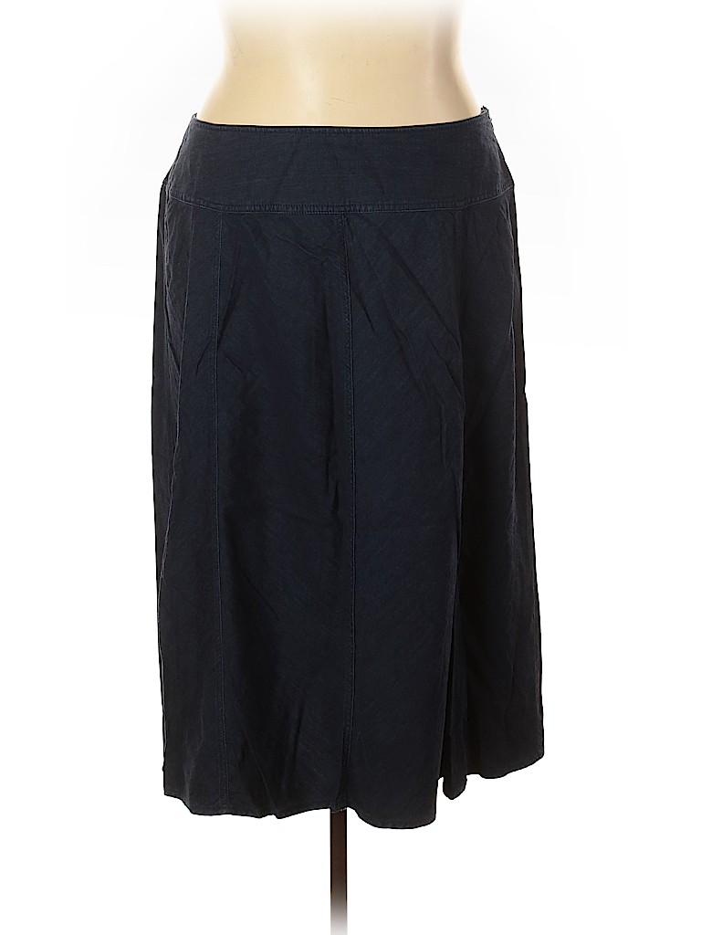 Jones New York 100% Cotton Solid Blue Denim Skirt Size 20 (Plus) - 69% ...