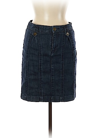 Pilcro and The Letterpress Denim Skirt (view 1)
