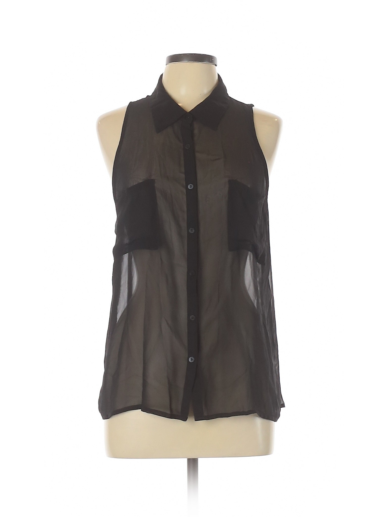 XXL Details Blouse Sleeveless Women Black Decree about