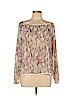 American Rag Cie 100% Polyester Tan Long Sleeve Blouse Size L - photo 1