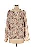 American Rag Cie 100% Polyester Tan Long Sleeve Blouse Size L - photo 2