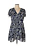 J. Crew Factory Store 100% Polyester Blue Casual Dress Size 16 - photo 1