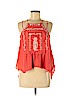Free People 100% Cotton Red Sleeveless Blouse Size XS (petite) - photo 1