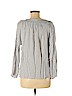 Soft Joie 100% Cotton Gray Long Sleeve Blouse Size M - photo 2