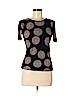 Armani Collezioni Black Short Sleeve Top Size 8 - photo 1