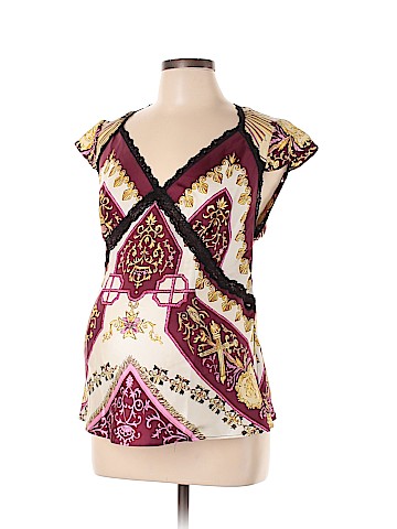 A Pea in the Pod Short Sleeve Silk Top (view 1)