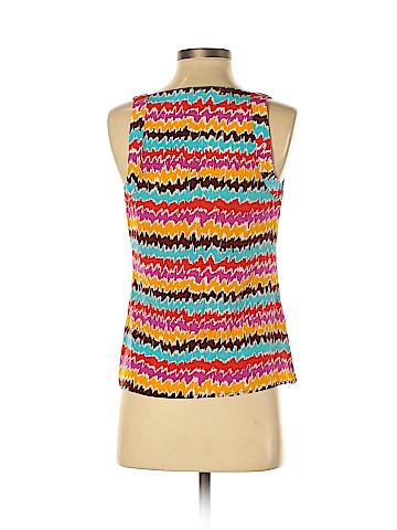 Trina Turk Sleeveless Silk Top (view 2)