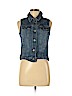 Cherokee Solid Blue Denim Vest Size 14 - photo 1