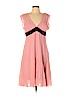 BCBGMAXAZRIA 100% Silk Pink Casual Dress Size 12 - photo 1