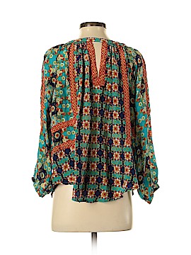 Tolani Long Sleeve Silk Top (view 2)