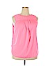 American Eagle Outfitters 100% Polyester Pink Sleeveless Blouse Size XL - photo 1