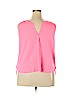 American Eagle Outfitters 100% Polyester Pink Sleeveless Blouse Size XL - photo 2