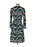 Diane von Furstenberg 100% Silk Blue Casual Dress Size 4 - photo 2