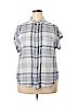 American Eagle Outfitters White Short Sleeve Button-Down Shirt Size XXL - photo 1