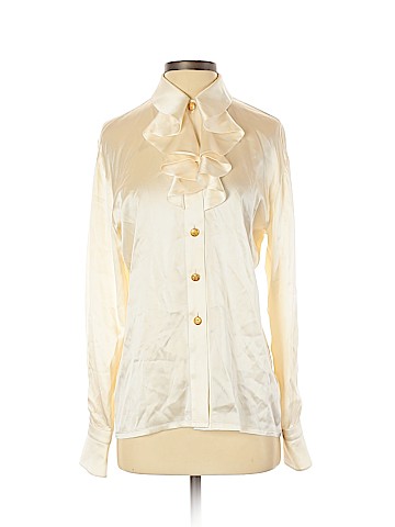Escada Long Sleeve Silk Top (view 1)