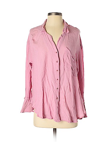 Free People Long Sleeve Button-Down Shirt (view 1)