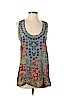 Tolani 100% Silk Blue Sleeveless Silk Top Size S - photo 1