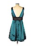 Max and Cleo 100% Polyester Teal Cocktail Dress Size 12 - photo 2