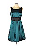 Max and Cleo 100% Polyester Teal Cocktail Dress Size 12 - photo 1