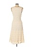 E.A.G. Collection 100% Nylon Ivory Casual Dress Size M - photo 2