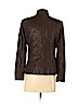 Elementz 100% Polyester Brown Faux Leather Jacket Size S (petite) - photo 2