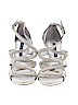 Antonio Melani 100% Leather Silver Sandals Size 6 - photo 2